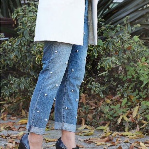a.n.a Denim - 💎 a.n.a Pearl & Rhinestone Embellished Skinny’s